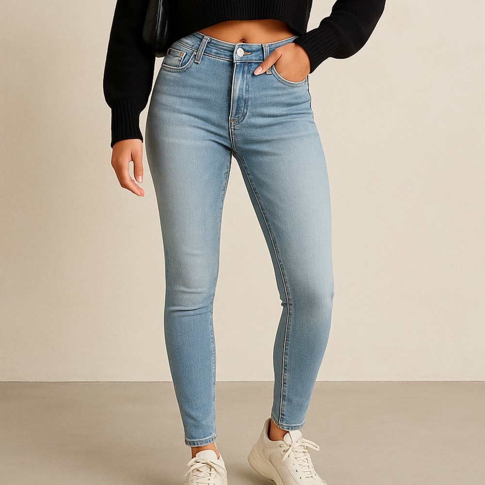 American Eagle Jeggings Light Wash Size 14 Short